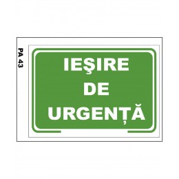 Indicatoare De Urgenta Iesire