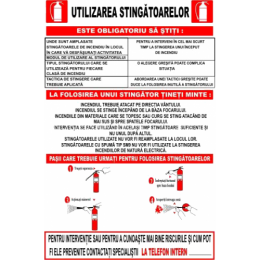 Indicatoare Pentru Utilizare Stingatoare