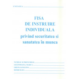 Fisa Individuala Pentru Protectia Muncii