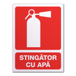 Indicatoare Pentru Stingatoare Cu Apa