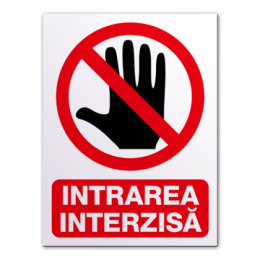 Indicatoare Pentru Intrarile Interzise