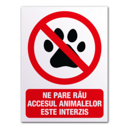 Indicatoare Pentru Caini Si Animale De Companie