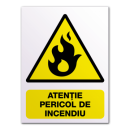 Indicatoare Atentie Pericol De Incendiu