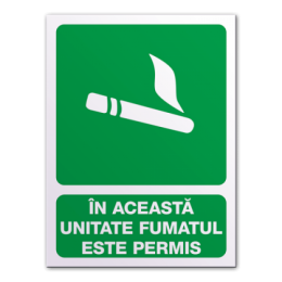 Indicatoare Pentru Unitatile Unde Se Pot Fuma