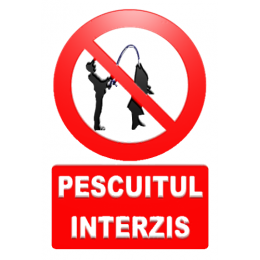 Indicatoare Pentru Interzicerea Pescuitului  