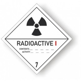 Etichete Clasa 7 Materiale Radioactive, Categoria I