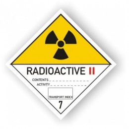 Etichete Clasa 7 Materiale Radioactive, Categoria Ii