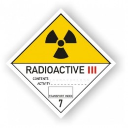 Etichete Clasa 7 Materiale Radioactive, Categoria Iii