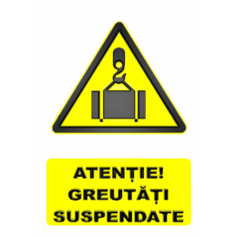 Indicatoare Atentie Greutati Suspendate