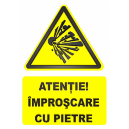 Indicatoare Atentie Pietre