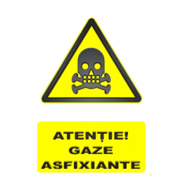 Indicatoare Atentie Gaze Asfixiante