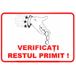 Indicatoare Verificati Restul Primit