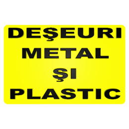 Indicatoare Pentru Deseuri Metal Si Plastic