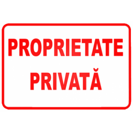 Indicatoare Simple Pentru Proprietate Privata