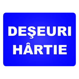 Indicatoare Pentru Deseuri Hartie