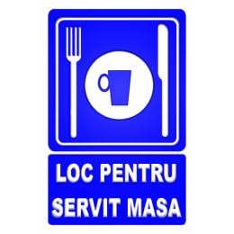 Indicatoare Pentru Loc Pentru Servit Masa