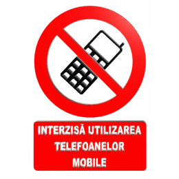 Indicatoare Pentru Interzicerea Utilizarea Telefonului