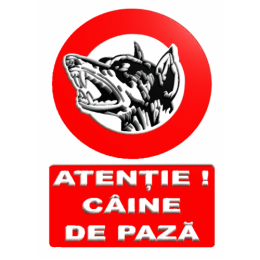 Indicatoare Atentie Caine De Paza